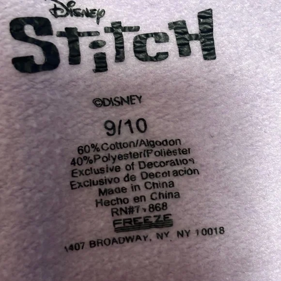 Girl's Disney Stitch & Angle Crewneck - Picture 3 of 5